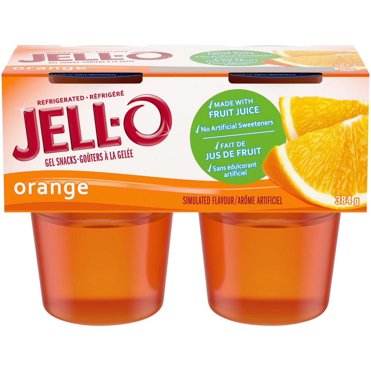 JellO Refrigerated Gelatin Snacks, Orange Walmart Canada